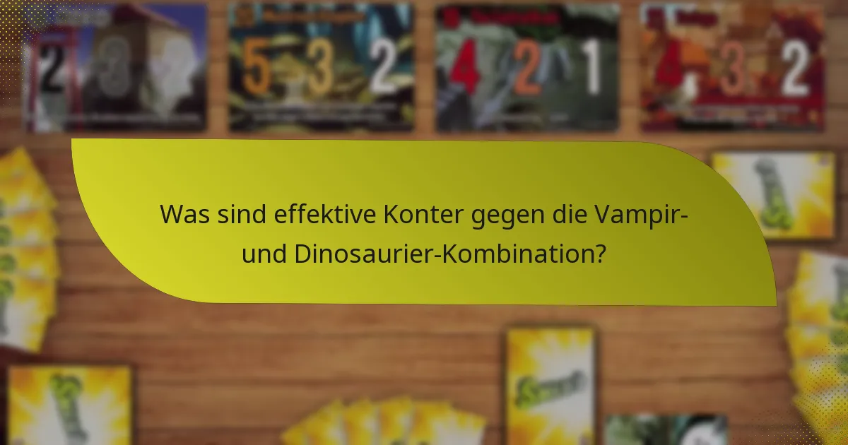 Welche Taktiken können beim Einsatz einer Vampir- und Dinosaurier-Kombination angewendet werden?