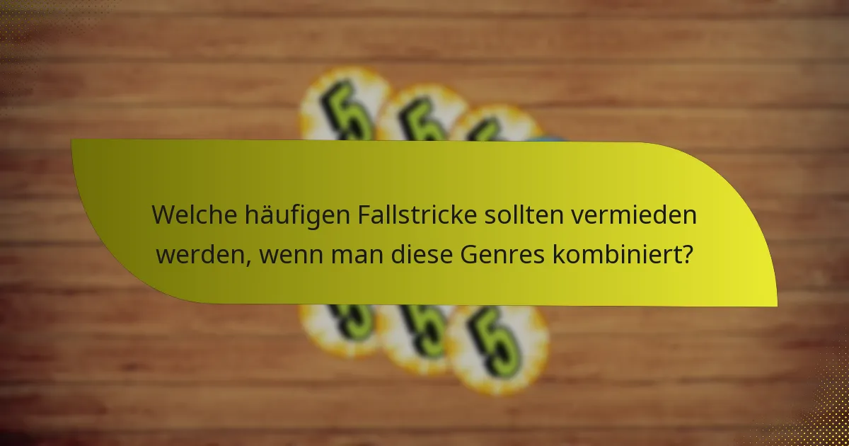 Welche häufigen Fallstricke sollten vermieden werden, wenn man diese Genres kombiniert?