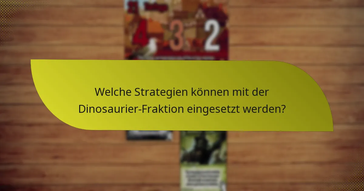 Wie vergleicht sich die Dinosaurier-Fraktion mit anderen Fraktionen?