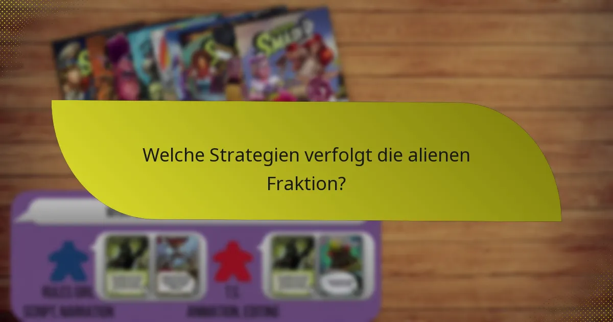 Wie vergleicht sich die alienen Fraktion mit anderen?