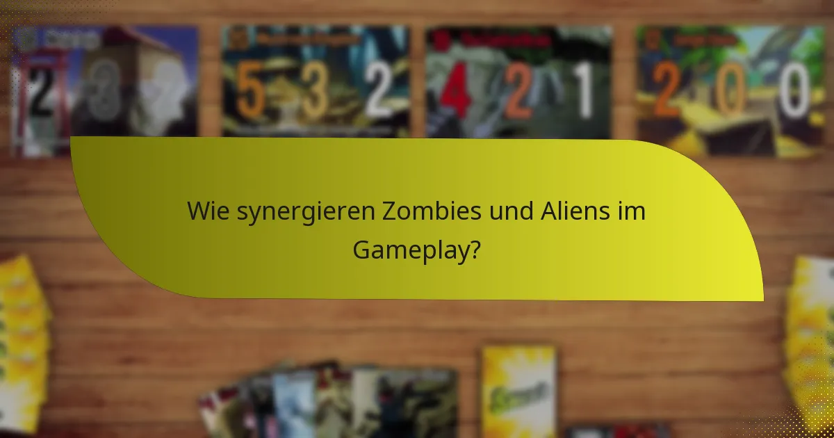 Wie synergieren Zombies und Aliens im Gameplay?